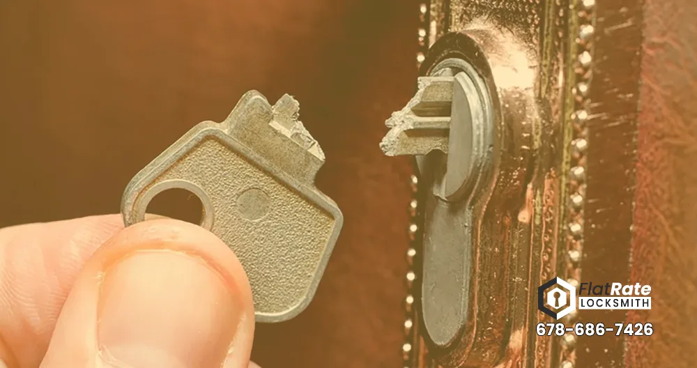broken key inside lock